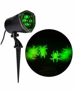 Best Pirce ⭐ Whirl-A-Motion LED Green Spiders Projection Spot Light 💯