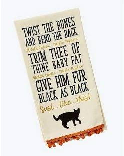 Deals 🛒 Binx Cat Spell Dish Towel - Hocus Pocus 🌟