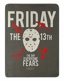 Best Pirce 👍 Camp Crystal Lake Fleece Blanket - Friday the 13th 🎁