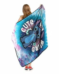 Buy 🧨 Cute But Weird Stitch Fleece Blanket - Lilo & Stitch 🌟 -Gonesh shop 01594142 c