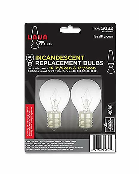 Budget 𧨠40 Watt Incandescent Lava Lamp Replacement Light Bulb Pack β€οΈ 1 Budget 𧨠40 Watt Incandescent Lava Lamp Replacement Light Bulb Pack β€οΈ