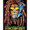 Brand new ❤️ Lion Rastafari Black Light Poster ✔️