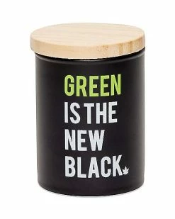 Cheap 🔔 Green Is The New Black Stash Jar - 3 oz. 🤩