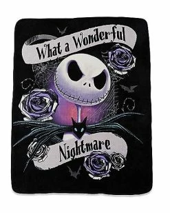 Cheapest 👏 Wonderful Nightmare Fleece Blanket - The Nightmare Before 🔔 Christmas 😉