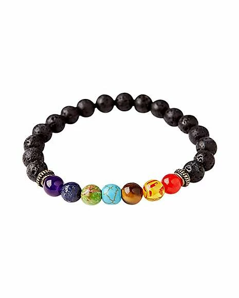 Cheapest π Lava Bead Chakra Bracelet π 1 Cheapest π Lava Bead Chakra Bracelet π