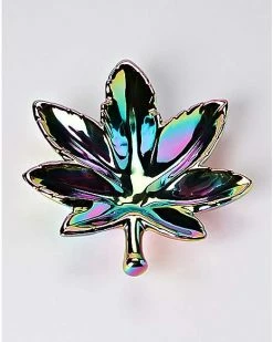 Outlet 🎉 Oil Slick Leaf Ashtray 😍 -Gonesh shop 03405453 c