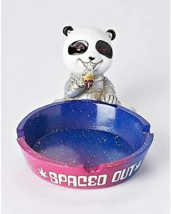 New ❤️ Galaxy Spaced Out Panda Ashtray 💯