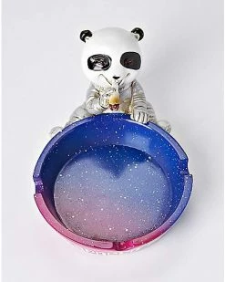 New ❤️ Galaxy Spaced Out Panda Ashtray 💯 -Gonesh shop 03405495 c