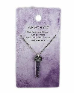 Wholesale 🎉 Amethyst Chip Necklace 🎁 -Gonesh shop 03460508 c