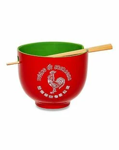 Brand new 😍 Boxed Sriracha Noodle Bowl and Chopsticks Set 👏