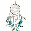 Deals 🔥 Turquoise-Effect Stone and Feather Dream Catcher ⭐