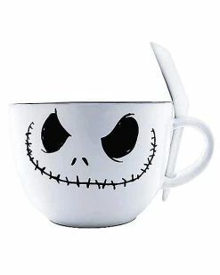 Best Pirce 😉 Jack Skellington Soup Mug 24 oz. - The Nightmare Before 🎄 Christmas 🥰