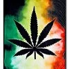 Hot Sale ⌛ Rasta Leaf Smoke Fleece Blanket ✨