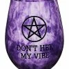 Cheapest 😉 Don't Hex My Vibe Stemless Wine Glass - 22 oz. 🧨