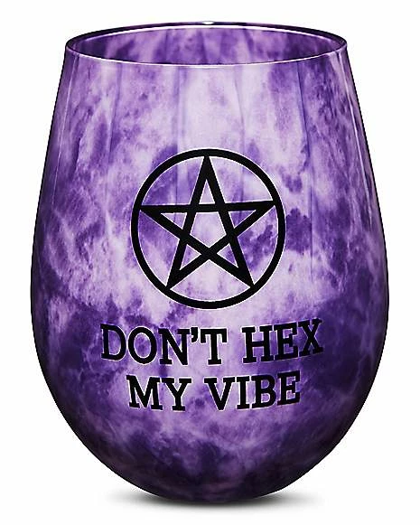 Cheapest ๐ Don't Hex My Vibe Stemless Wine Glass - 22 oz. ๐งจ 1 Cheapest ๐ Don't Hex My Vibe Stemless Wine Glass - 22 oz. ๐งจ
