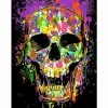 Top 10 🔔 Splatter Skull Blacklight Poster ❤️