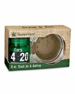 Cheapest 🔔 420 Somewhere Stash Jar and Ashtray - 6 oz. 🛒 -Gonesh shop 03542164 f