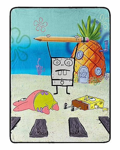 Brand new ๐ DoodleBob Fleece Blanket - SpongeBob SquarePants ๐ฏ 1 Brand new ๐ DoodleBob Fleece Blanket - SpongeBob SquarePants ๐ฏ