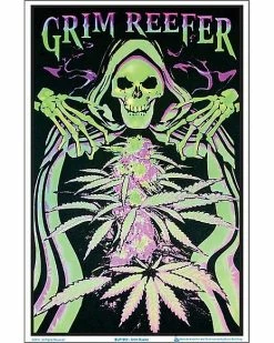 New 💯 Grim Reefer Black Light Poster 💯