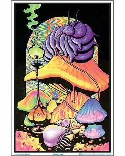 Cheap 🥰 Alice in Wonderland Black Light Poster ✨
