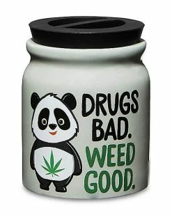 Promo 🧨 Drugs Bad Weed Good Stash Jar - 3 oz. 😉