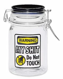 Outlet ❤️ Do Not Touch My Shit Stash Jar - 8 oz. 🔥