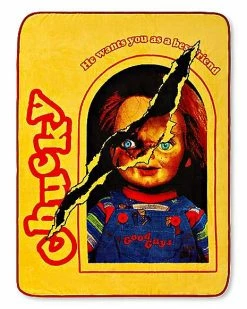 Best Pirce ⌛ Good Guys Chucky Fleece Blanket 👍