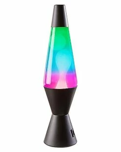 Buy ⌛ Green Blue Purple and White Lava Lamp - 14.5 Inch ✔️