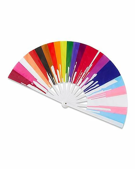 Brand new 😀 Painted Rainbow Pride Fan 🎉 1 Brand new 😀 Painted Rainbow Pride Fan 🎉