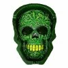 Brand new 😀 Green Leaf Skull Ashtray 🛒
