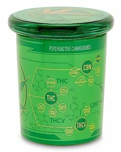 Cheapest 💯 Green Metallic Pot Leaf Stash Jar - 7.5 oz. 😍 -Gonesh shop 03714532 d