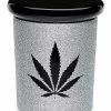 Discount 🌟 Silver and Black Glitter Stash Jar - 7.5 oz. 🧨