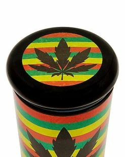 Budget 🧨 Glitter Weed Leaf Stash Jar - 3 oz. 😀 -Gonesh shop 03714557 c