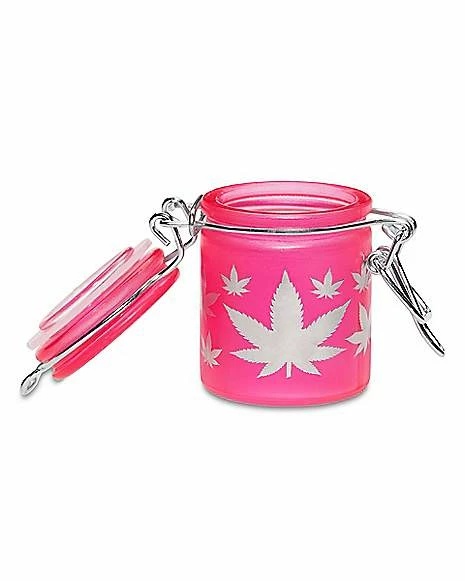 Best Pirce 👍 Neon Pink Leaf Stash Jar – 1.5 oz. 😉 2 Best Pirce 👍 Neon Pink Leaf Stash Jar – 1.5 oz. 😉 - Image 2