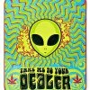 New 🎁 Take Me to Your Dealer Alien Fleece Blanket 🎁