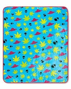 New 🎁 Take Me to Your Dealer Alien Fleece Blanket 🎁 -Gonesh shop 03724978 c