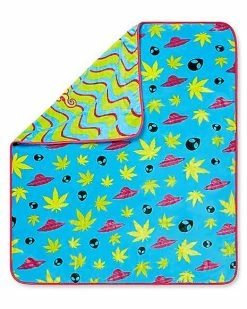 New 🎁 Take Me to Your Dealer Alien Fleece Blanket 🎁 -Gonesh shop 03724978 d