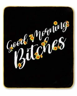 Top 10 💯 Good Morning Bitches Fleece Blanket 😀