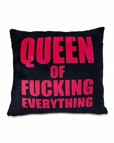 Cheap 🎁 Queen of Fucking Everything Pillow 🌟 1 Cheap 🎁 Queen of Fucking Everything Pillow 🌟