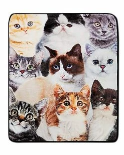 Best deal 👍 Cat Collage Fleece Blanket ⌛