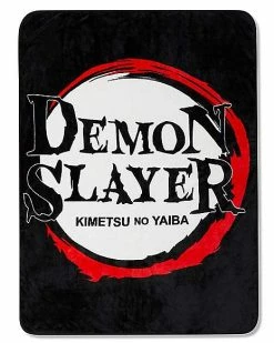 Outlet ❤️ Black Demon Slayer Fleece Blanket ✨