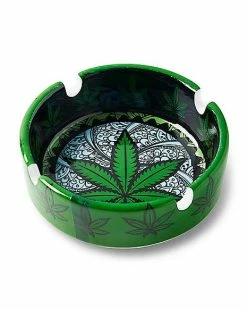 Coupon 🔥 Green Weed Leaf Ashtray 🎁
