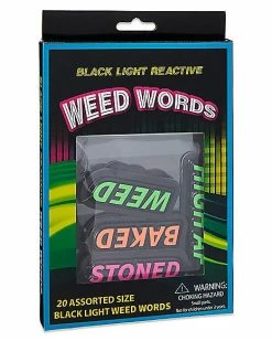 Outlet 🎁 Black Light Weed Words - 24 Pack 🎉 -Gonesh shop 03783644 c