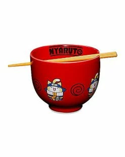 Outlet 🛒 Nyaruto Bowl with Chopsticks - 20 oz. 🔥
