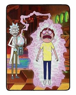 Flash Sale ⌛ Zap Rick and Morty Fleece Blanket ❤️