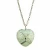 Promo 🛒 Jade Cage Stone Heart Necklace 🎁