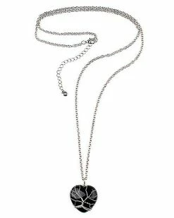 Budget 🎉 Onyx Cage Stone Heart Necklace 💯 -Gonesh shop 03813631 c