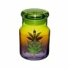 Cheapest 🔥 Ombre Weed Leaf Stash Jar and Ashtray Set - 4.6 oz 🔥
