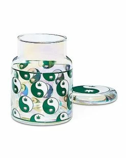 Hot Sale ✔️ Yin Yang Weed Leaf Stash Jar and Ashtray Set 🤩 -Gonesh shop 03814944 c