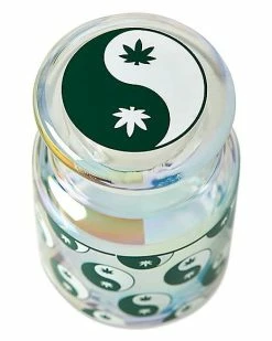 Hot Sale ✔️ Yin Yang Weed Leaf Stash Jar and Ashtray Set 🤩 -Gonesh shop 03814944 f